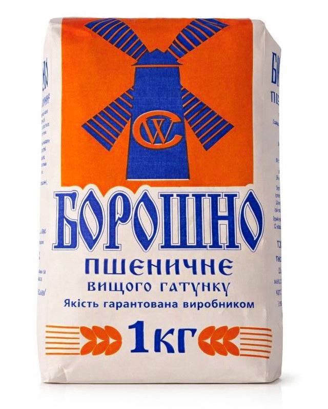 Борошно пшеничне вищого гатунку ТМ Мудра Господиня 1 кг